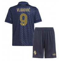 Camisa de time de futebol Juventus Dusan Vlahovic #9 Replicas 3º Equipamento Infantil 2024-25 Manga Curta (+ Calças curtas)